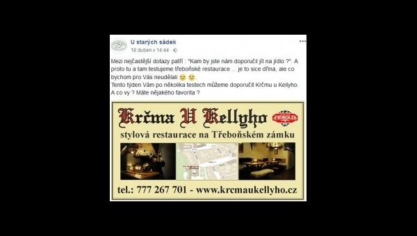 Tip na dobrou restauraci v Třeboni