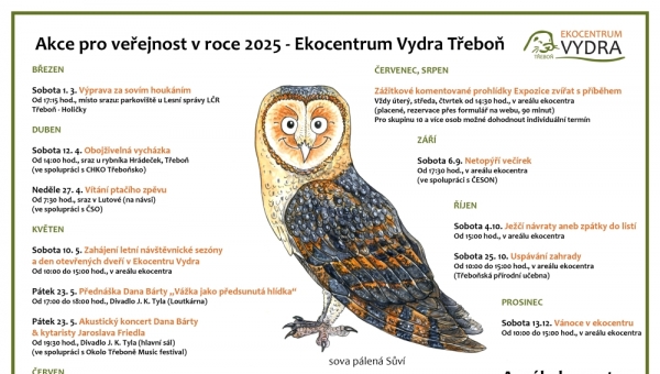 PROGRAM 2025 - Ekocentrum Vydra - expozice zvířat s příběhem