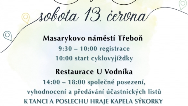 Cykloakce - Třeboňská šlapka 13.červen 2026